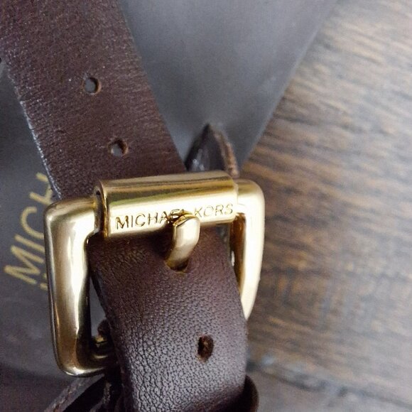 MICHAEL Michael Kors Brown Leather Sandals - Picture 3 of 6